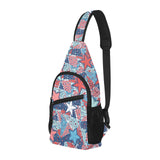 Hand drawn colorful starfish All Over Print Chest Bag