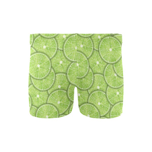 Slices of Lime pattern Men's Swimming Trunks