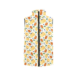 Pancake Pattern Print Design 02 Men's Padded Vest