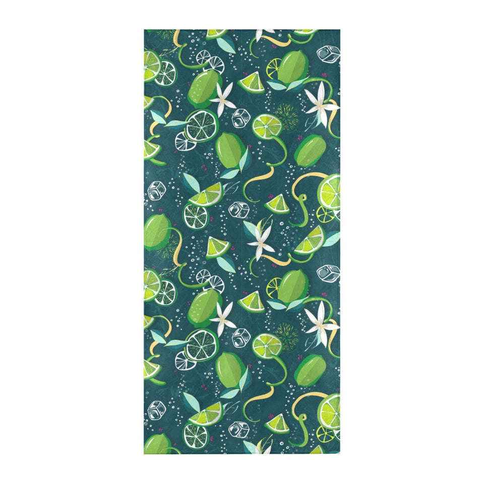 Lime ice flower pattern Beach Towel