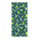 Lime ice flower pattern Beach Towel