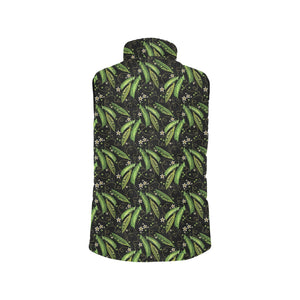 Green Peas Pattern Print Design 02 Men's Padded Vest