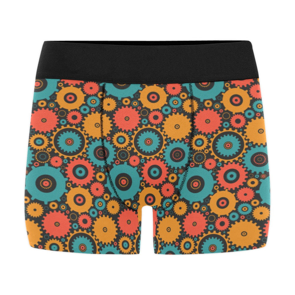 Gear Pattern Print Design 01 Men's All Over Print Boxer Briefs Men's Underwear