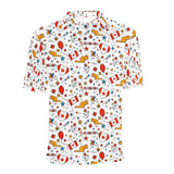 Canada Pattern Print Design 03 Men's All Over Print Polo Shirt