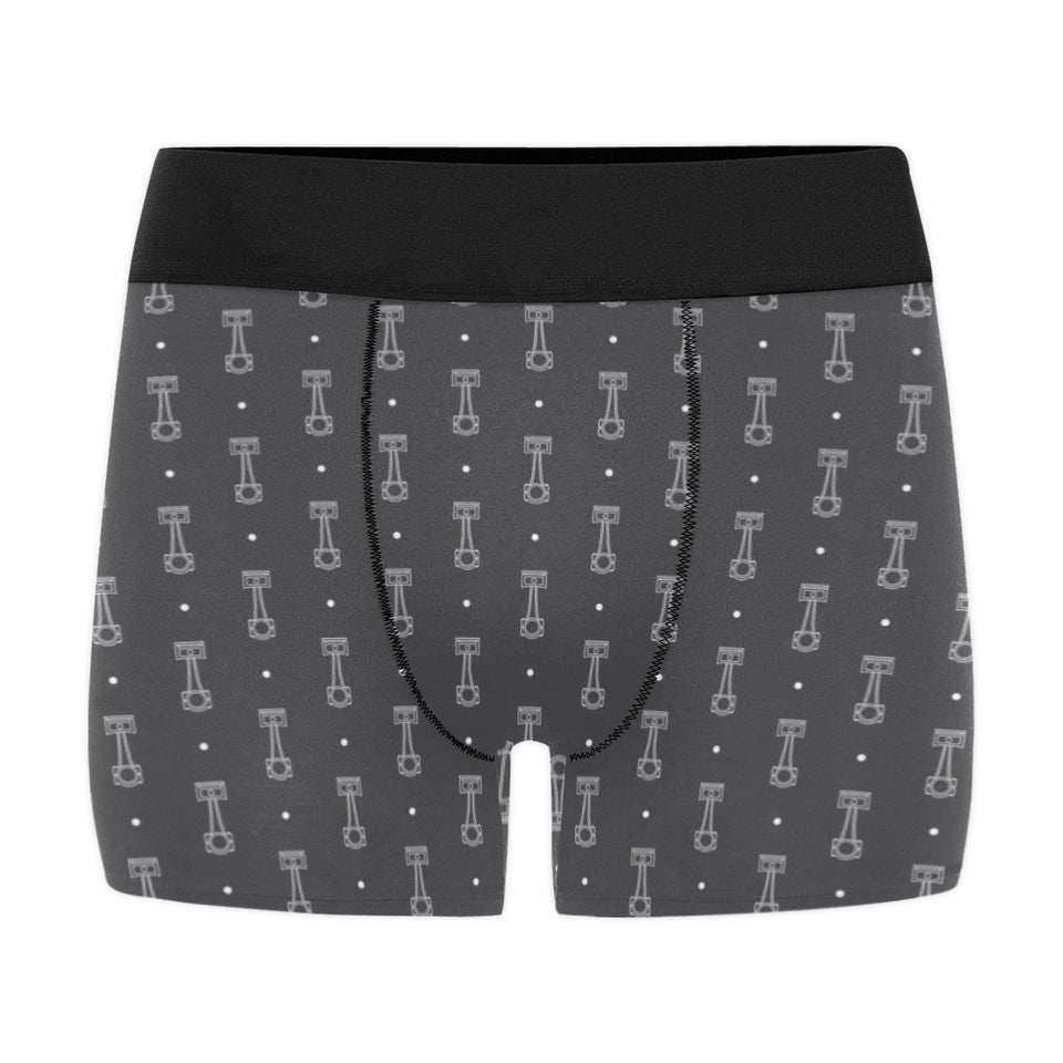 Engine Piston Black Background Pattern Design 02 Men's All Over Print Boxer Briefs Men's Underwear