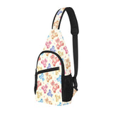 Teddy Bear Pattern Print Design 05 All Over Print Chest Bag