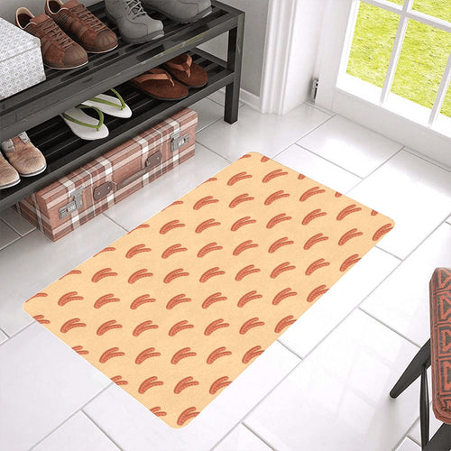 Sausage Pattern Print Design 03 Doormat