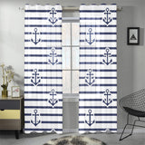 Anchor rope nautical pattern Gauze Curtain