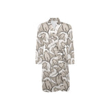 Stingray Pattern Print Design 05 Men's Long Sleeve Belted Night Robe