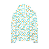 Fried Eggs Pattern Print Design 04 Kids' Boys' Girls' Padded Hooded Jacket