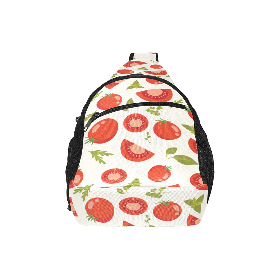 Tomato pattern All Over Print Chest Bag
