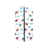 Watercolor helicopter cloud pattern Men's Padded Vest