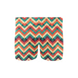 zigzag chevron colorful pattern Men's Swimming Trunks