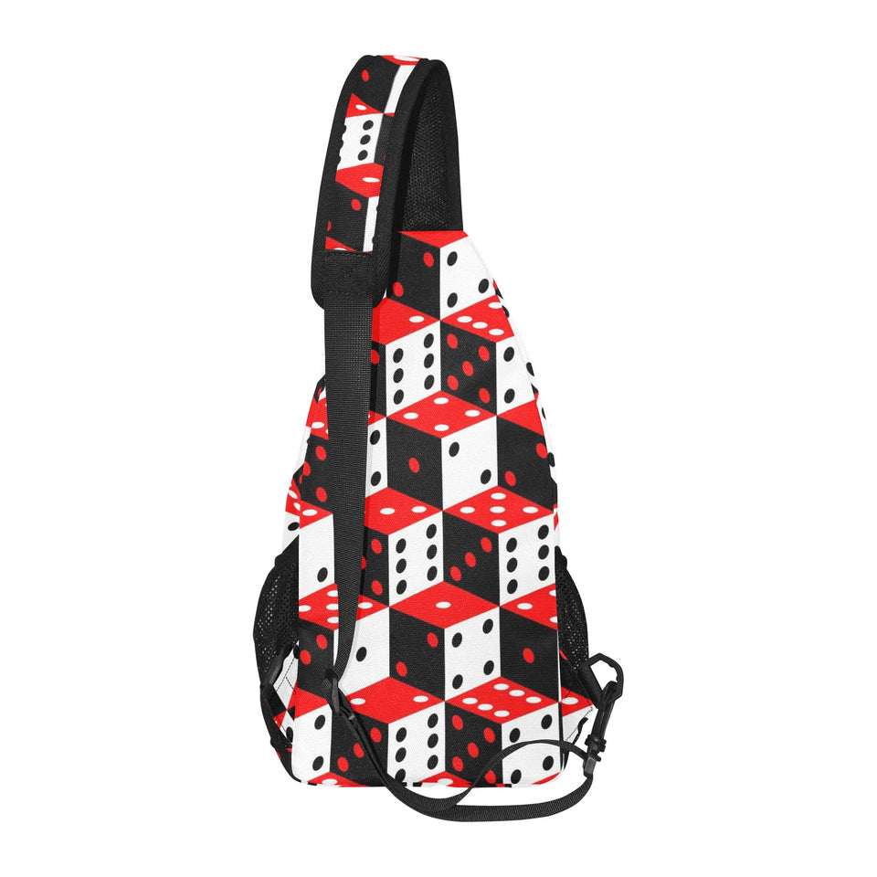 Dice Pattern Print Design 02 All Over Print Chest Bag