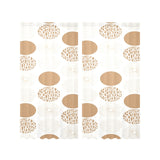 Gold Texture mushroom pattern Gauze Curtain
