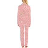 Bicycle Pattern Print Design 02 Women's Long Pajama Set