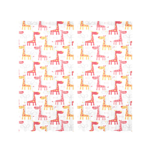 Giraffe Pattern Print Design 03 Gauze Curtain