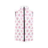 Pig Pattern Print Design 03 Women's Padded Vest