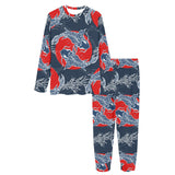 Koi Fish Carp Fishs hand drawn japanese art Women's All Over Print Pajama Set