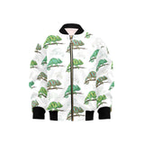 Chameleon lizard pattern Kids' Boys' Girls' Bomber Jacket