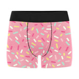 Pink donut glaze candy pattern Men's All Over Print Boxer Briefs Men's Underwear