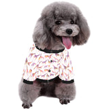 Giraffe Pattern Print Design 02 All Over Print Pet Dog Round Neck Fuzzy Shirt
