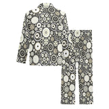 Gear Pattern Print Design 02 Men's Long Pajama Set