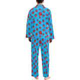Ladybug Pattern Print Design 02 Men's Long Pajama Set