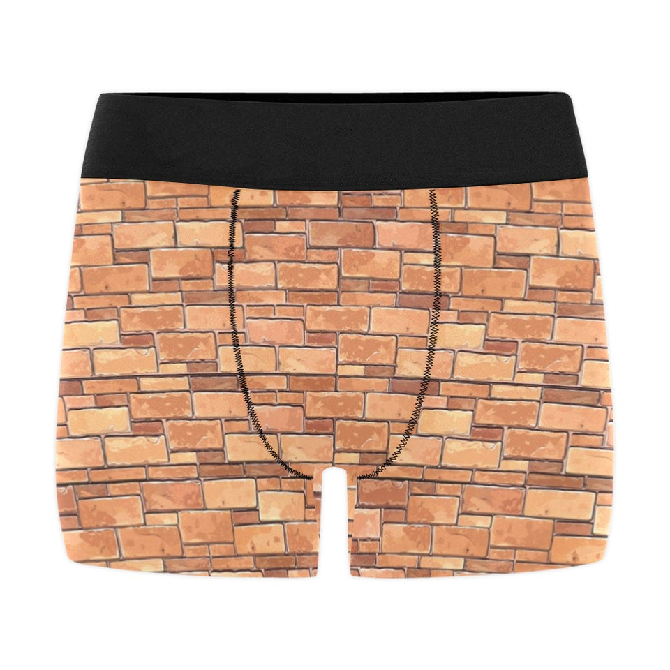 Brick Printed Pattern Print Design 04 Men's All Over Print Boxer Briefs Men's Underwear