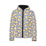 Guinea Pig Pattern Print Design 02 Kids' Boys' Girls' Padded Hooded Jacket