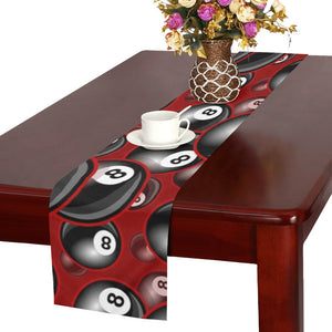 Billiard Ball Pattern Print Design 05 Table Runner