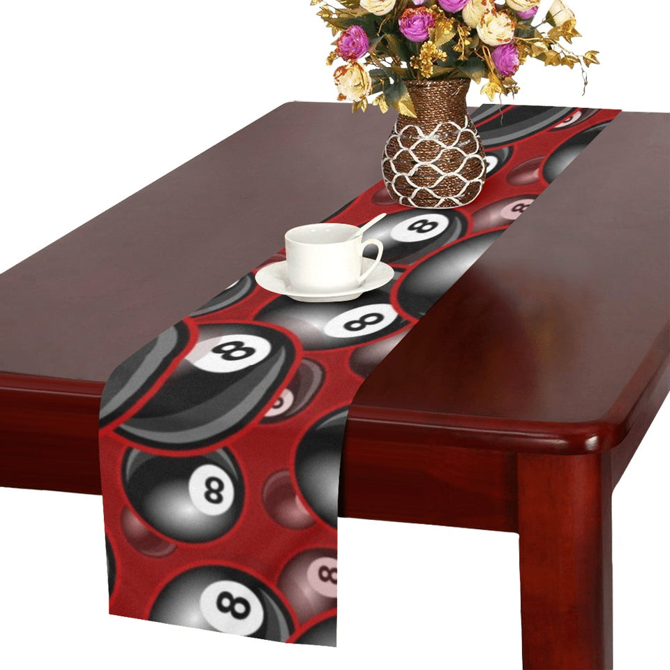 Billiard Ball Pattern Print Design 05 Table Runner