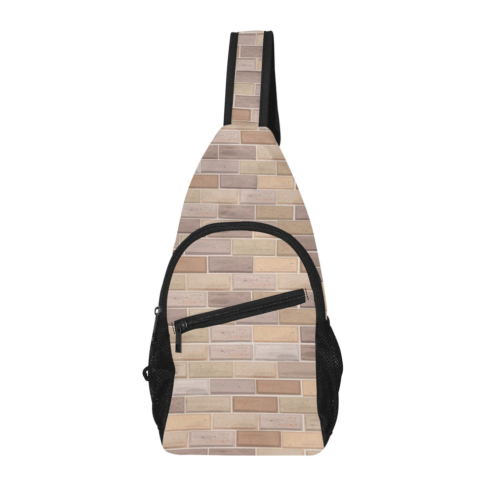 Brick Printed Pattern Print Design 01 All Over Print Chest Bag