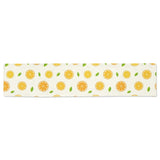 oranges leaves pattern Table Runner