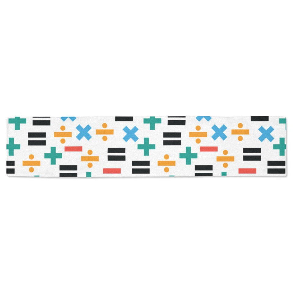 Math Pattern Print Design 05 Table Runner