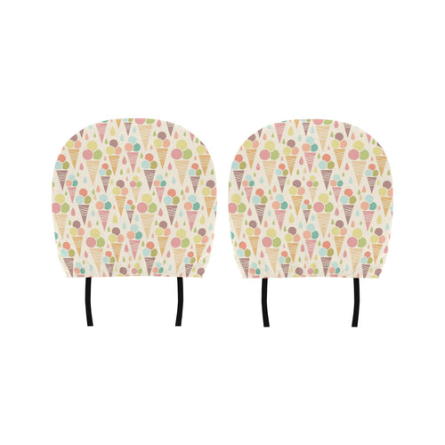 Ice cream cone pattern Car Headrest Cover