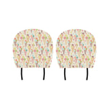 Ice cream cone pattern Car Headrest Cover