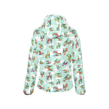 Helicopter design pattern Women's Padded Hooded Jacket