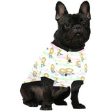 Cute hand drawn mermaid All Over Print Pet Dog Round Neck Fuzzy Shirt