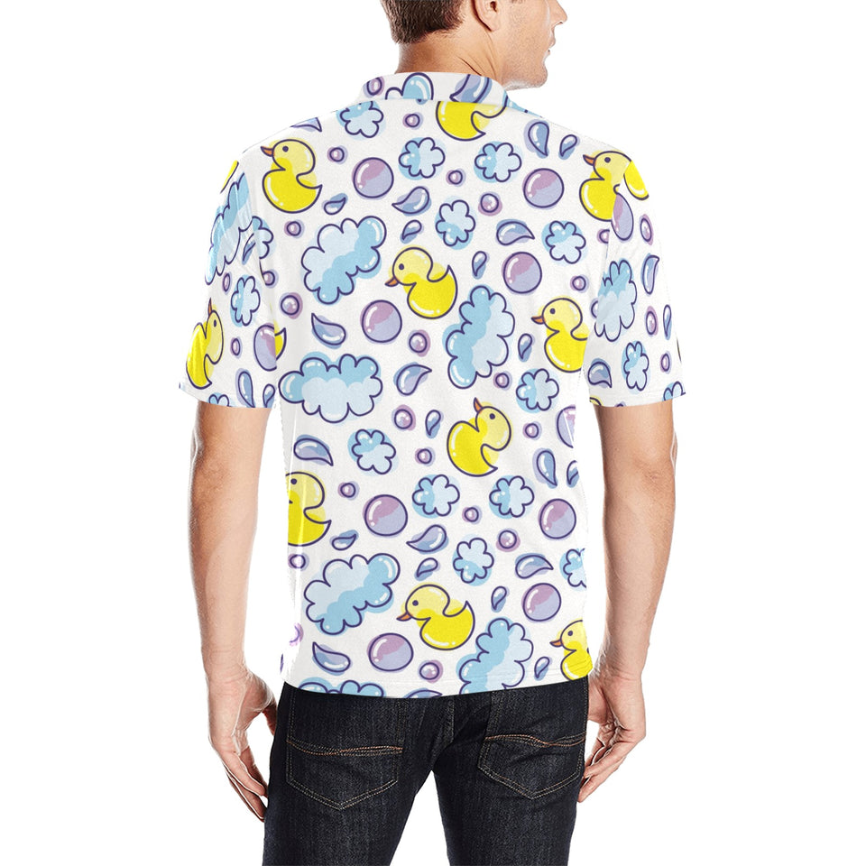 Duck Pattern Print Design 01 Men's All Over Print Polo Shirt