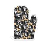Billiard Ball Pattern Print Design 04 Heat Resistant Oven Mitts