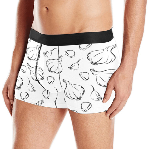 Garlic pattern black white Men's All Over Print Boxer Briefs Men's Underwear