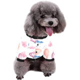 Watercolor air balloon cloud pattern All Over Print Pet Dog Round Neck Fuzzy Shirt