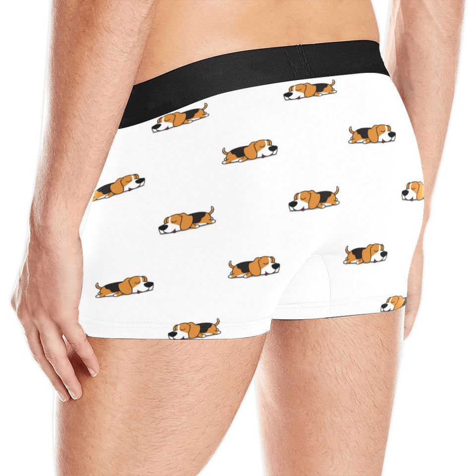 Cute beagle dog sleeping pattern Men's All Over Print Boxer Briefs Men's Underwear