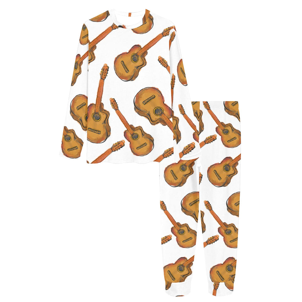 Paint Guitar Pattern Women's All Over Print Pajama Set