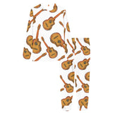 Paint Guitar Pattern Women's All Over Print Pajama Set