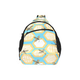 Bee honeycomb pattern All Over Print Chest Bag