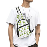 Sketch funny frog pattern All Over Print Chest Bag