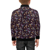 Hummingbird Pattern Print Design 04 Kids' Boys' Girls' Bomber Jacket