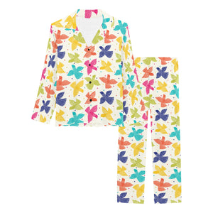 Pigeon Pattern Print Design 01 Women's Long Pajama Set